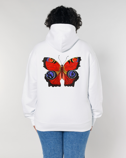 RED BUTTERFLY KAPUZENPULLOVER